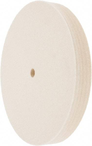 Value Collection - 8" Diam x 1" Thick Unmounted Buffing Wheel - 1 Ply, Polishing Wheel, 1/2" Arbor Hole, Medium Density - Exact Tool & Supply