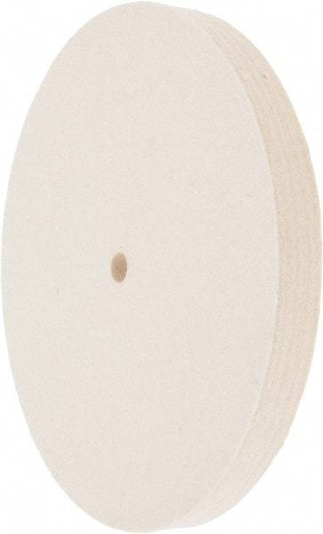Value Collection - 8" Diam x 3/4" Thick Unmounted Buffing Wheel - 1 Ply, Polishing Wheel, 1/2" Arbor Hole, Medium Density - Exact Tool & Supply