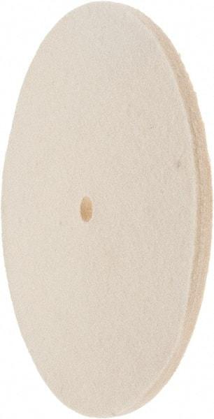 Value Collection - 8" Diam x 1/4" Thick Unmounted Buffing Wheel - 1 Ply, Polishing Wheel, 1/2" Arbor Hole, Hard Density - Exact Tool & Supply