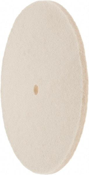 Value Collection - 8" Diam x 1/4" Thick Unmounted Buffing Wheel - 1 Ply, Polishing Wheel, 1/2" Arbor Hole, Soft Density - Exact Tool & Supply