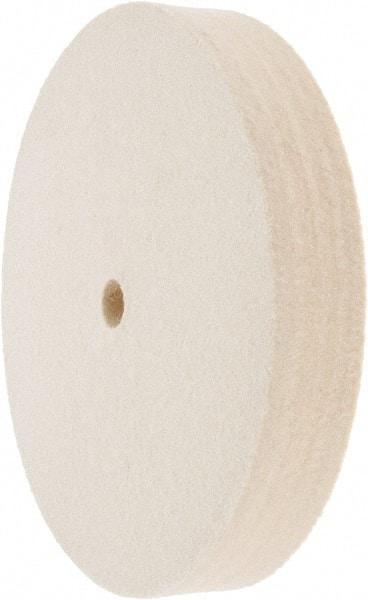 Value Collection - 6" Diam x 1" Thick Unmounted Buffing Wheel - 1 Ply, Polishing Wheel, 1/2" Arbor Hole, Medium Density - Exact Tool & Supply