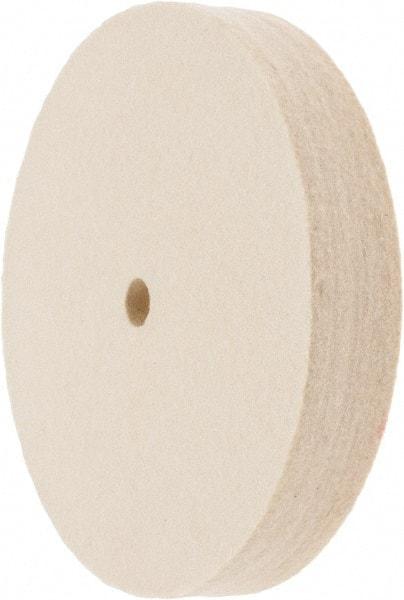 Value Collection - 6" Diam x 1" Thick Unmounted Buffing Wheel - 1 Ply, Polishing Wheel, 1/2" Arbor Hole, Soft Density - Exact Tool & Supply