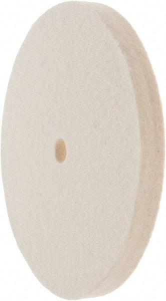 Value Collection - 6" Diam x 1/2" Thick Unmounted Buffing Wheel - 1 Ply, Polishing Wheel, 1/2" Arbor Hole, Soft Density - Exact Tool & Supply
