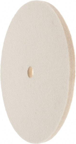Value Collection - 6" Diam x 1/4" Thick Unmounted Buffing Wheel - 1 Ply, Polishing Wheel, 1/2" Arbor Hole, Medium Density - Exact Tool & Supply