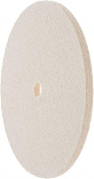 Value Collection - 6" Diam x 1/4" Thick Unmounted Buffing Wheel - 1 Ply, Polishing Wheel, 1/2" Arbor Hole, Soft Density - Exact Tool & Supply