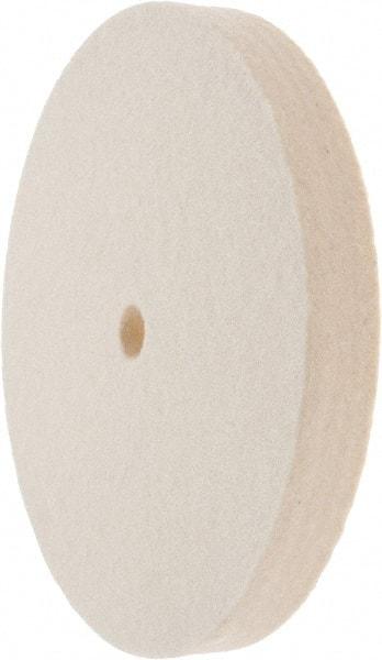 Value Collection - 6" Diam x 3/4" Thick Unmounted Buffing Wheel - 1 Ply, Polishing Wheel, 1/2" Arbor Hole, Soft Density - Exact Tool & Supply