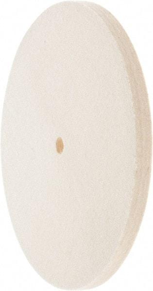 Value Collection - 8" Diam x 1/2" Thick Unmounted Buffing Wheel - 1 Ply, Polishing Wheel, 1/2" Arbor Hole, Medium Density - Exact Tool & Supply
