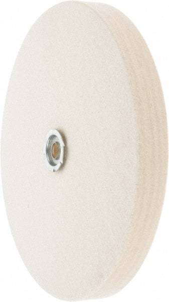 Value Collection - 10" Diam x 1" Thick Unmounted Buffing Wheel - 1 Ply, Polishing Wheel, 1" Arbor Hole, Medium Density - Exact Tool & Supply