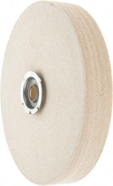 Value Collection - 6" Diam x 1" Thick Unmounted Buffing Wheel - 1 Ply, Polishing Wheel, 1" Arbor Hole, Hard Density - Exact Tool & Supply
