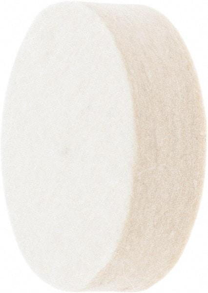 Value Collection - 2" Diam x 1/2" Thick Unmounted Buffing Wheel - 1 Ply, Polishing Wheel, 1/2" Arbor Hole, Medium Density - Exact Tool & Supply