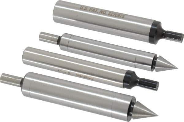 SPI - Double and Single End, Edge Finder Set Mechanical - Includes 2 Double Ends, 2 Single Ends, Wooden Case, 4 Pieces - Exact Tool & Supply