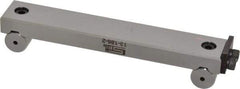 SPI - 6 Inch Long x 1 Inch Wide x 0.0002 Inch Center to Center Accuracy, 0.0004 Inch Parallelism, 5 Inch Between Rolls, Sine Bar - Steel, Includes Back Plate - Exact Tool & Supply