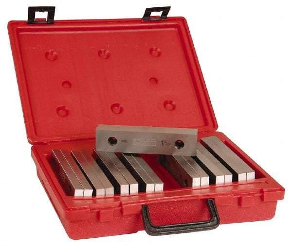 SPI - 16 Piece, 6 Inch Long Parallel Set - 7/8 to 1-3/4 Inch High, 1/2 to 1/2 Inch Thick, 52-58 RC Hardness, Sold as 8 Pair - Exact Tool & Supply