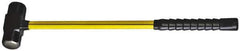 NUPLA - 6 Lb Head, 16" Long Sledge Hammer - Steel Head, 1-3/4" Face Diam, 5-7/8" Long Head, Fiberglass Handle - Exact Tool & Supply