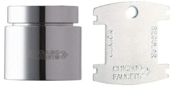 Chicago Faucets - Faucet Replacement 2.2 GPM Aerator - Polished Chrome, Use with Chicago Faucet Gooseneck and Swing Spouts - Exact Tool & Supply