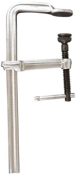 Bessey - 5-1/2" Deep Throat, 12" Max Capacity, Standard Sliding Arm Clamp - 2,660 Lb Clamping Pressure, 0.775" Spindle Diam - Exact Tool & Supply