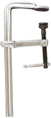 Bessey - 5-1/2" Deep Throat, 12" Max Capacity, Standard Sliding Arm Clamp - 2,660 Lb Clamping Pressure, 0.775" Spindle Diam - Exact Tool & Supply