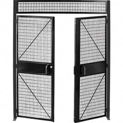 Folding Guard - Temporary Structure Doors Type: Hinged Door Width (Feet): 8 - Exact Tool & Supply