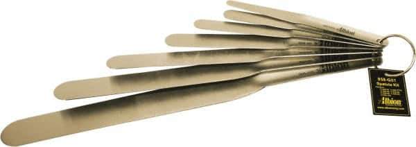 Albion Engineering - 1" Wide Spring Blade Stainless Steel Spatula Set - Flexible, Straight Stainless Steel Handle, 12" OAL - Exact Tool & Supply