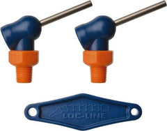 Loc-Line - 1/8" Hose Inside Diam x 1/16" Nozzle Diam, High-Pressure Coolant Hose Nozzle - NPT, for Use with Loc-Line Modular Hose System, 2 Pieces - Exact Tool & Supply