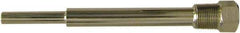 Winters - 10 Inch Overall Length, 3/4 Inch Thread, 304 Stainless Steel Thermowell - 7-1/2 Inch Insertion Length - Exact Tool & Supply