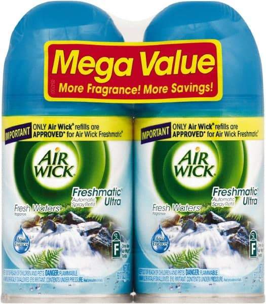 Air Wick - 6.17 oz Air Freshener Dispenser Refill - Fresh Waters, Compatible with Air Wick Automatic Dispensers - Exact Tool & Supply