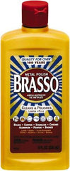 Brasso - 8 Fluid Ounce Liquid Metal Polish - Unscented, Bottle - Exact Tool & Supply
