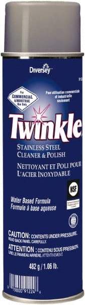 Twinkle - 17 Fluid Ounce Liquid Stainless Steel Cleaner and Polish - Unscented, Aerosol - Exact Tool & Supply