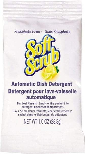Soft Scrub - 1 oz Packet Automatic Dishwashing Powder - Lemon Scented - Exact Tool & Supply