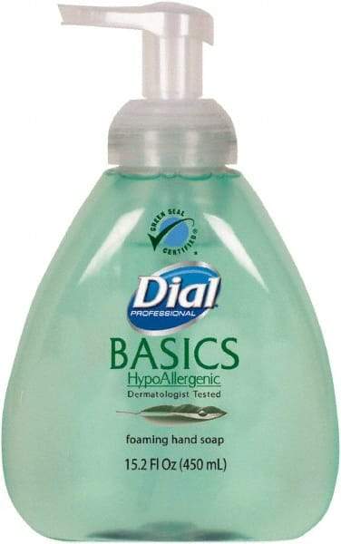 Dial - 15.2 oz Pump Bottle Foam Soap - Light Green, Fresh Fragrance Scent - Exact Tool & Supply