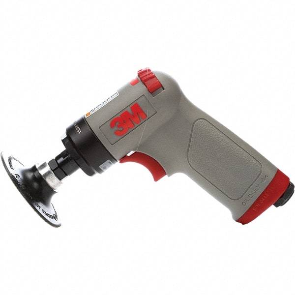 3M - 1 to 4" Disc, 15,000 RPM, Pneumatic Handheld Disc Sander - 22 CFM, 1/4 NPT Inlet, 0.45 hp - Exact Tool & Supply