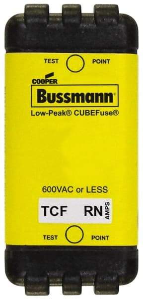 Cooper Bussmann - 300 VDC & 600 VAC, 3 Amp, Time Delay General Purpose Fuse - Plug-in Mount, 47.75mm OAL, 100 at DC, 200 (CSA RMS), 300 (UL RMS) kA Rating - Exact Tool & Supply
