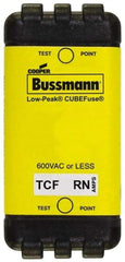 Cooper Bussmann - 300 VDC & 600 VAC, 6 Amp, Time Delay General Purpose Fuse - Plug-in Mount, 47.75mm OAL, 100 at DC, 200 (CSA RMS), 300 (UL RMS) kA Rating - Exact Tool & Supply