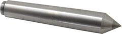 Riten - 1.078" Head Diam, Carbide-Tipped Steel Standard Point Solid Dead Center - B&S 9 Brown & Sharpe Taper, 1.078" Point Diam, 2" Point Length, 6-1/2" OAL - Exact Tool & Supply