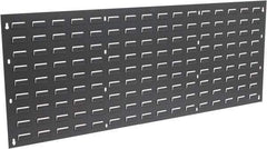 Quantum Storage - 48" Wide x 19" High, Gray Louvered Bin Panel - Use with Quantum Storage Systems - ALL QUS Bins - Exact Tool & Supply