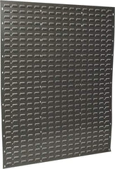 Quantum Storage - 48" Wide x 61" High, Gray Louvered Bin Panel - Use with Quantum Storage Systems - ALL QUS Bins - Exact Tool & Supply