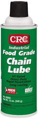 CRC - 16 oz Aerosol High Temperature Chain & Cable Lubricant - White, 8 to 325°F, Food Grade - Exact Tool & Supply