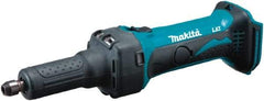 Makita - 1/4 Inch Collet, 25,000 RPM, Straight, Electric Die Grinder - 18 Volt - Exact Tool & Supply