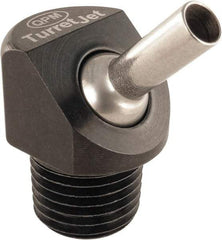 QPM Products - 5/16" Hose Inside Diam, Coolant Hose Nozzle - NPT, for Use with CNC Lathes - Exact Tool & Supply