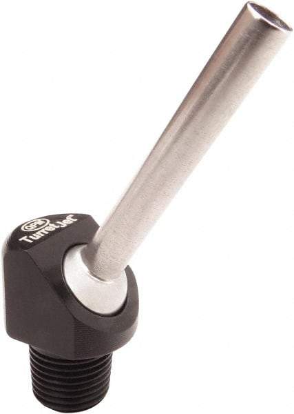 QPM Products - 1/4" Hose Inside Diam, Coolant Hose Nozzle - NPT, for Use with CNC Lathes - Exact Tool & Supply