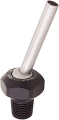 QPM Products - 3/16" Hose Inside Diam, Coolant Hose Nozzle - NPT, for Use with CNC Lathes - Exact Tool & Supply