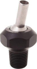QPM Products - 3/16" Hose Inside Diam, Coolant Hose Nozzle - NPT, for Use with CNC Lathes - Exact Tool & Supply