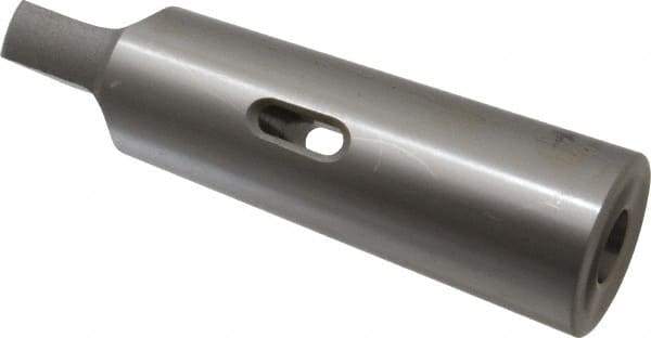 Accupro - MT2 Inside Morse Taper, MT5 Outside Morse Taper, Standard Reducing Sleeve - Hardened & Ground Throughout, 1/4" Projection, 6-1/8" OAL - Exact Tool & Supply