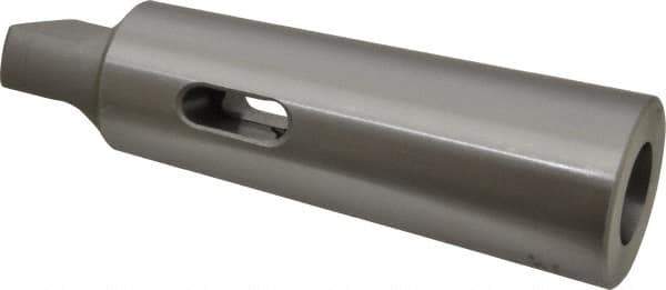 Accupro - MT3 Inside Morse Taper, MT5 Outside Morse Taper, Standard Reducing Sleeve - Hardened & Ground Throughout, 1/4" Projection, 6-13/16" OAL - Exact Tool & Supply