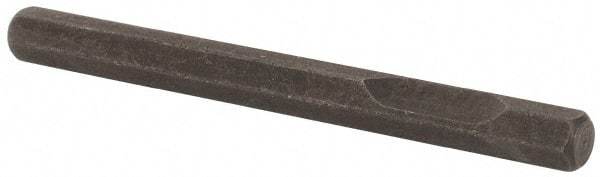 PRO-SOURCE - 1-1/2" OAL, 1/8" Shank Diam, Hex Chisel - Hex Drive, Hex Shank, Alloy Steel - Exact Tool & Supply