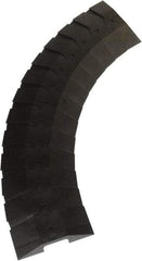 UltraTech - 1 Channel, 3 Ft Long, 3/4" Max Compatible Cable Diam, Black ABS On Floor Cable Cover - 9-3/4" Overall Width x 1-3/8" Overall Height, 3" Channel Width x 3/4" Channel Height - Exact Tool & Supply