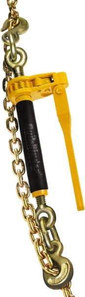 Peerless Chain - 18,100 Lbs. Load Limit Ratchet Loadbinder - 5/8 Inch Max Chain Size, 6 Inch Take Up, Chain Grade 80 - Exact Tool & Supply
