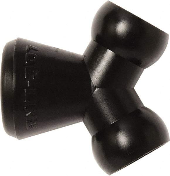 Loc-Line - 1/4" Hose Inside Diam, Coolant Hose Y-Fitting - For Use with Loc-Line Modular Hose System, 20 Pieces - Exact Tool & Supply