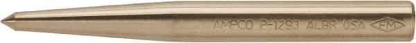 Ampco - 1-1/16" Nonsparking Center Punch - 9-1/2" OAL, Nickel Aluminum Bronze - Exact Tool & Supply