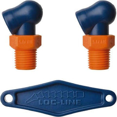 Loc-Line - 1/4" Hose Inside Diam x 1/16" Nozzle Diam, High-Pressure Coolant Hose Nozzle - NPT, for Use with Loc-Line Modular Hose System, 2 Pieces - Exact Tool & Supply